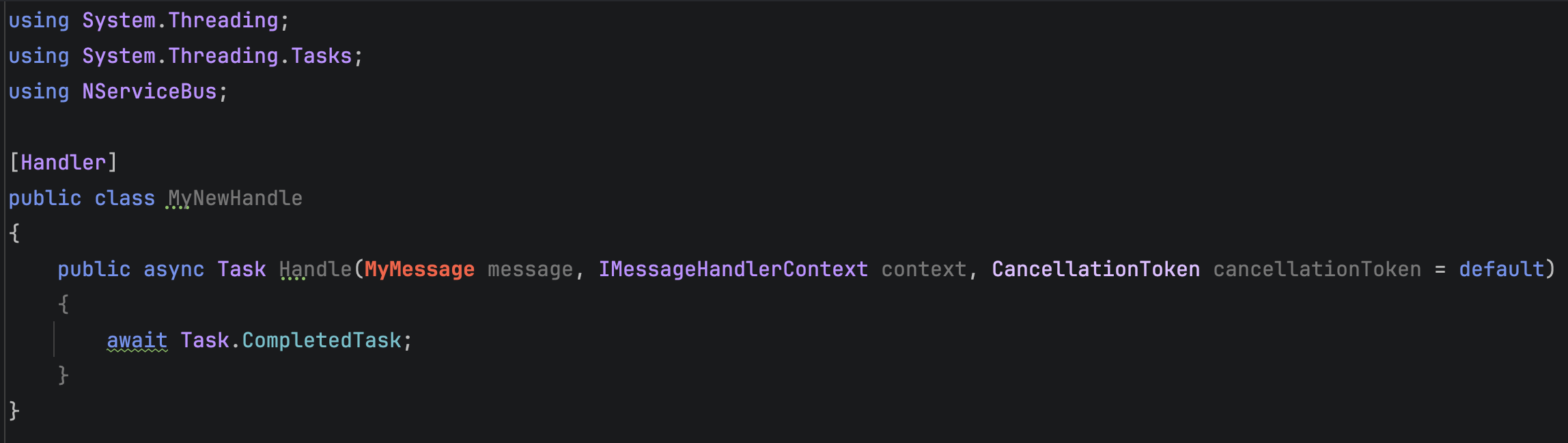 Convention-based method generated by code fix